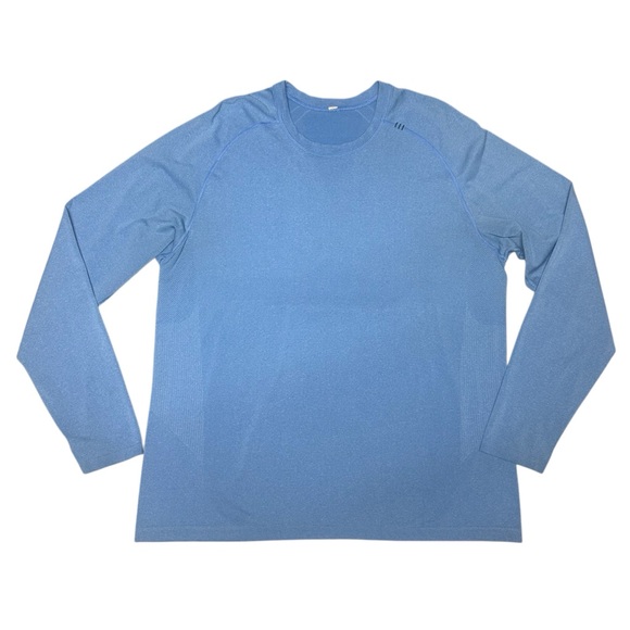 Lululemon Metal Vent Tech Long Sleeve Seamless Ventilation Thumbhole Baltic Blue - Picture 2 of 11